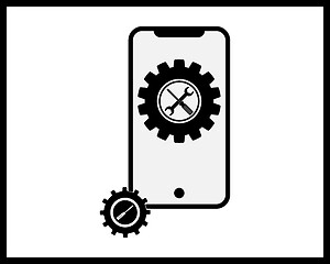 Image showing mobile phone workshop