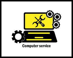 Image showing Computer service