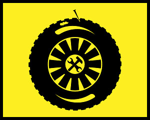 Image showing auto wheel repair icon