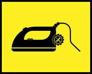 Image showing icon iron ironing