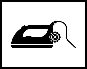 Image showing Iron icon for Ironing service