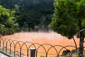 Image showing Blood Hell Hot Spring in Japan