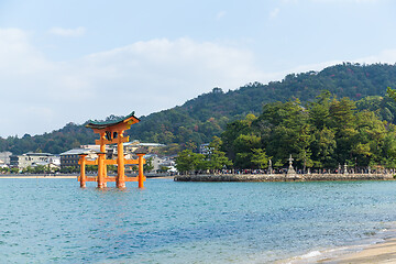 Image showing Itsukushima Shrine in Miyajima of Japan