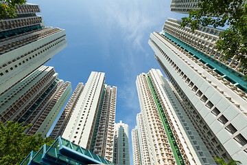 Image showing Resident apartment building to the sky