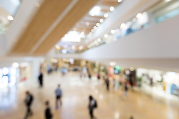 Image showing Abstract blur shopping mall and retail store interior for backgr
