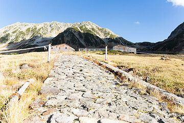 Image showing Hiking trail to Mount Tate