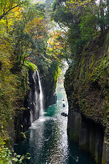 Image showing Takachiho Gorge in autumn season