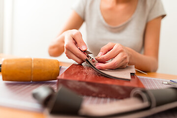 Image showing Leather craft workshop 