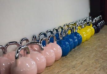 Image showing fitness Kettlebells