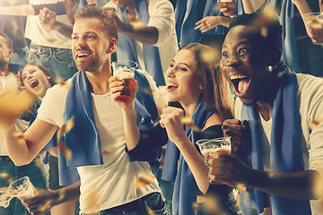 Image showing stadium soccer fans emotions portrait