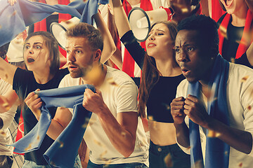 Image showing stadium soccer fans emotions portrait