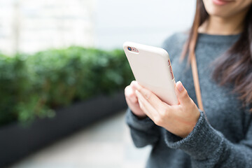 Image showing Woman use of smart phone