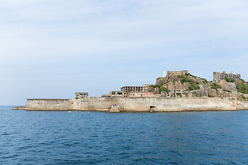 Image showing Gunkanjima island in Nagasaki city of Japan