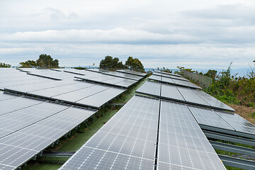 Image showing Solar panel plant