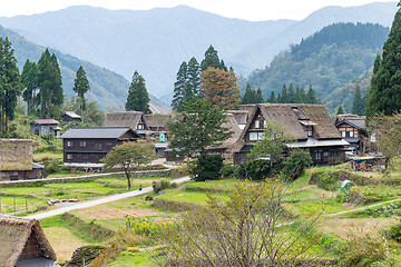 Image showing Traditional Japanese village Shirakawago