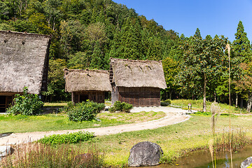 Image showing Japanese old village, Shirakawago