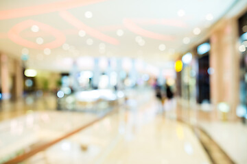 Image showing Blur view of shopping center