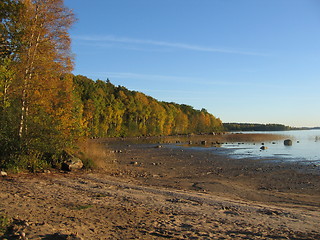 Image showing Autumn beach