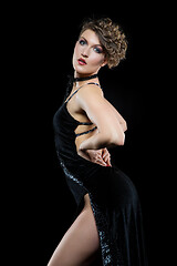 Image showing girl dancer in tango dress