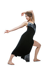 Image showing girl dancer in tango dress