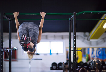 Image showing woman doing abs exercises