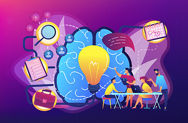 Image showing Project management concept vector illustration.