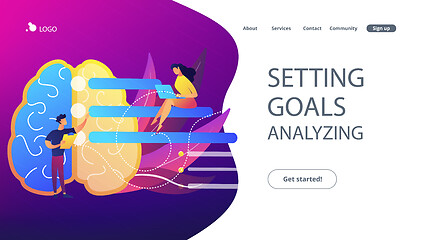 Image showing Setting goals and analysing landing page.