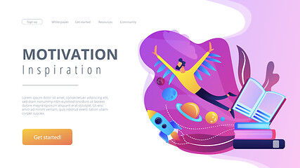 Image showing Motivation and inspiration landing page.