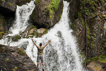 Image showing Waterfall in Altai Mountains