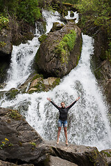 Image showing Waterfall in Altai Mountains