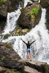 Image showing Waterfall in Altai Mountains