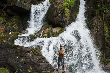 Image showing Waterfall in Altai Mountains