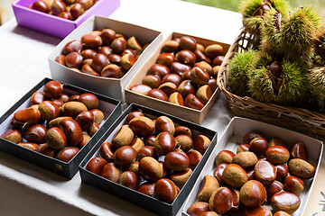 Image showing Fresh chestnuts