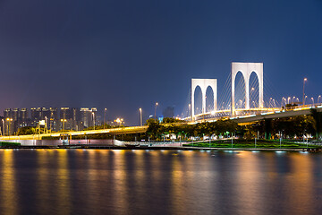 Image showing Macau skyline at night