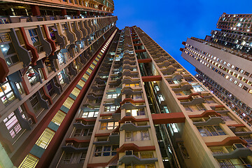 Image showing Apartment building in Hong Kong