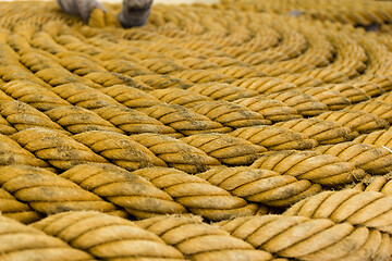 Image showing Rough rope background