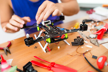Image showing Making of flying drone
