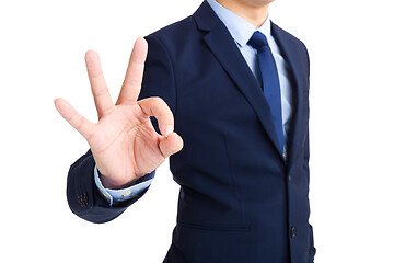 Image showing Businessman showing ok sign