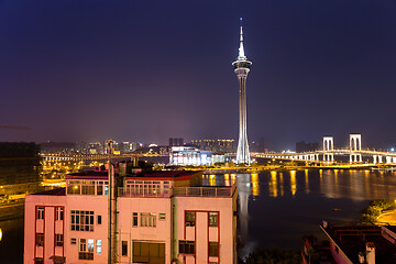 Image showing Macau skyline night