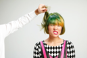 Image showing Picture showing adult woman at the hair salon