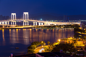 Image showing Macao skyline at night