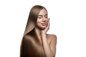 Image showing girl with beautiful long hair