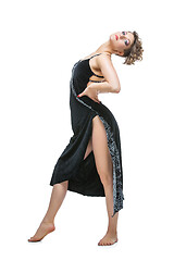 Image showing girl dancer in tango dress