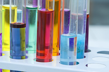 Image showing Abstract test tubes