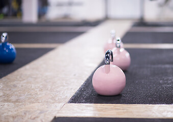 Image showing fitness Kettlebells