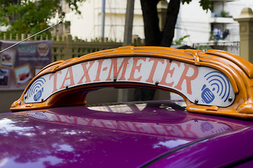 Image showing taxi sign in bangkok
