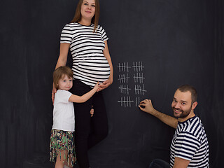 Image showing happy family accounts week of pregnancy