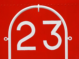 Image showing number 23