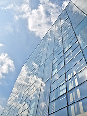 Image showing Blue office building