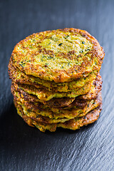 Image showing Zucchini pancakes